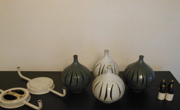 Pottery Pendants and Original Hardware
