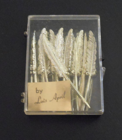 Vintage Feather Hors D'oeuvres Picks