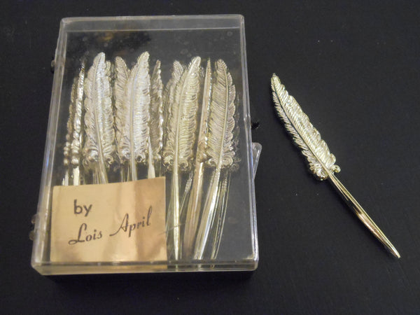 Vintage Feather Hors D'oeuvres Picks