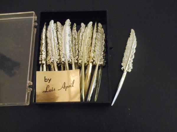 Vintage Feather Hors D'oeuvres Picks