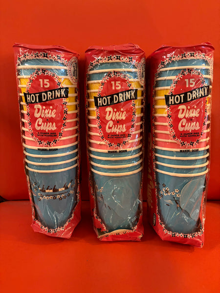 Vintage Waikiki Dixie Cups in Sleeve