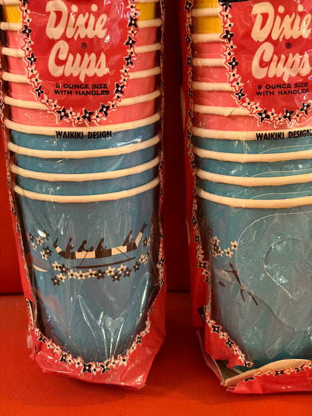 Vintage Waikiki Dixie Cups in Sleeve