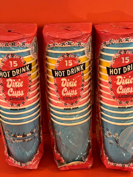 Vintage Waikiki Dixie Cups in Sleeve