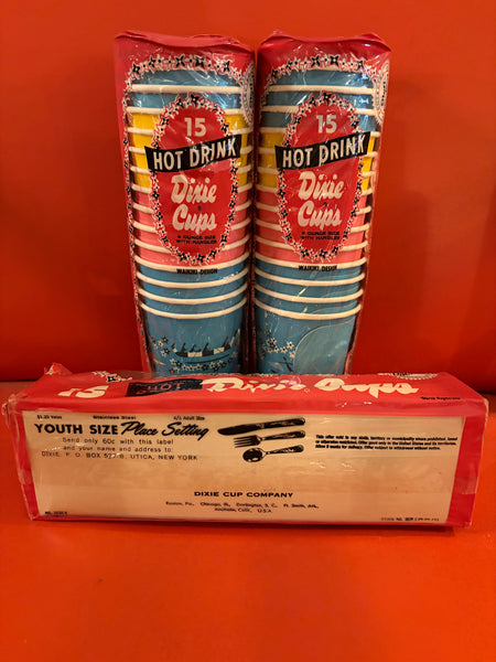 Vintage Waikiki Dixie Cups in Sleeve