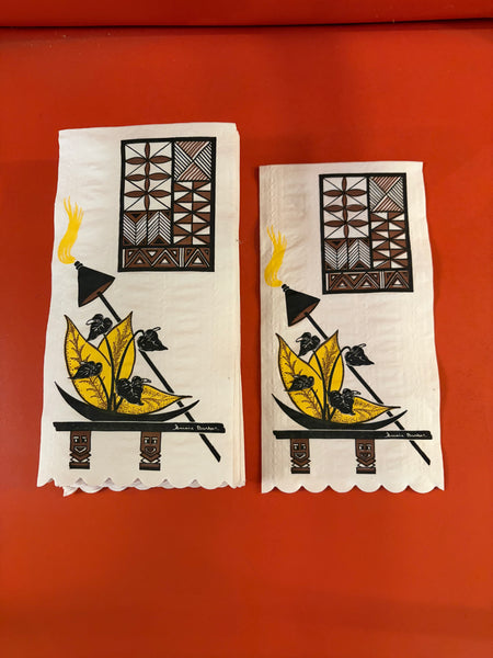 Vintage Tiki Disposable Towels