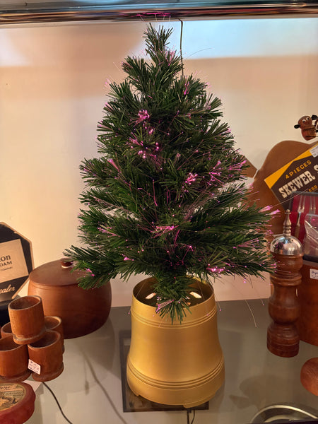 Vintage Bradford Novelty Fiber Optic Table Top Tree