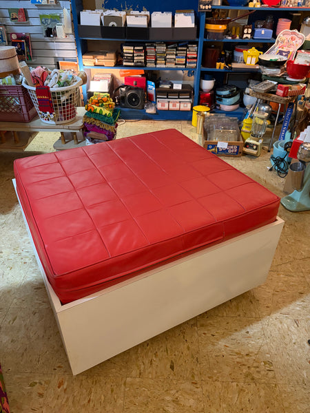Rare Vintage Modern Seating/Storage Ottoman