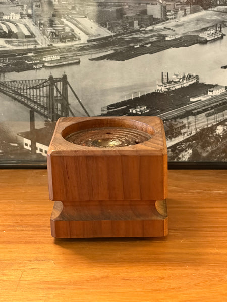 Kalmar Teak Wood Candleholder