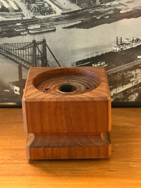 Kalmar Teak Wood Candleholder