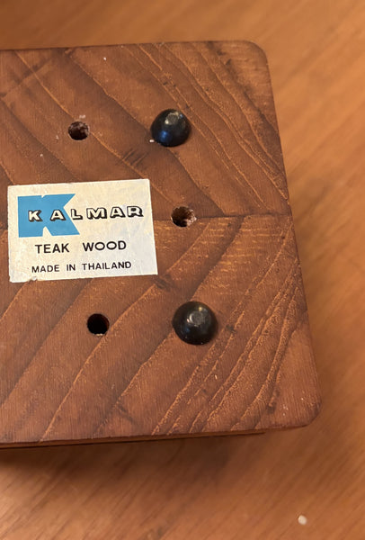 Kalmar Teak Wood Candleholder