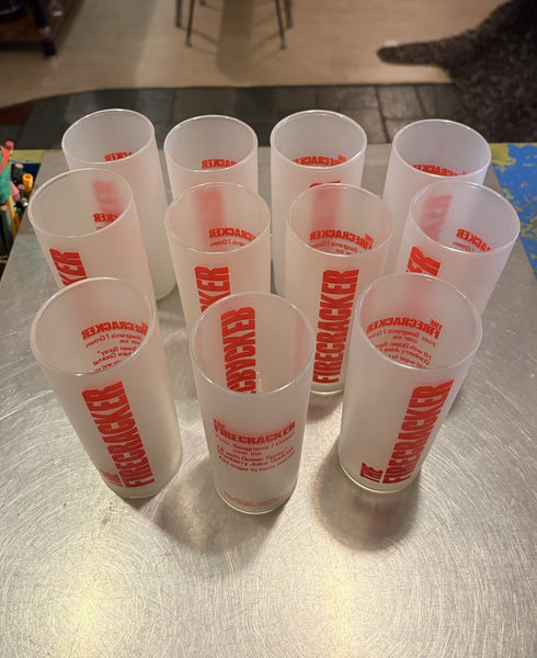 1970s The Firecracker Highball Glasses