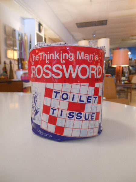 Vintage Crossword Puzzle Toilet Paper