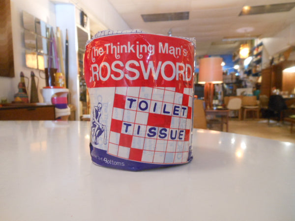 Vintage Crossword Puzzle Toilet Paper