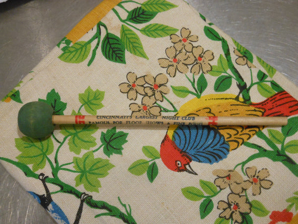 Vintage Cat & Fiddle Swizzle Stick
