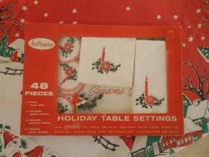 1960 Holiday Table Settings Paper Set