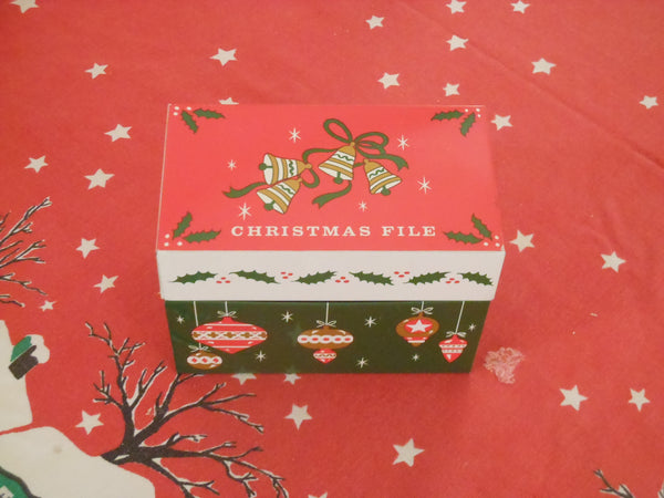 Christmas File or Recipe Box
