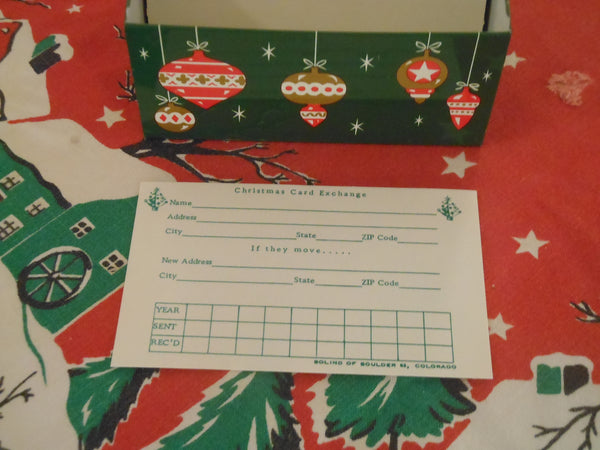Christmas File or Recipe Box