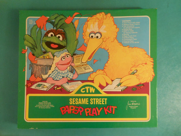 Vintage Sesame Street Paper Play Kit