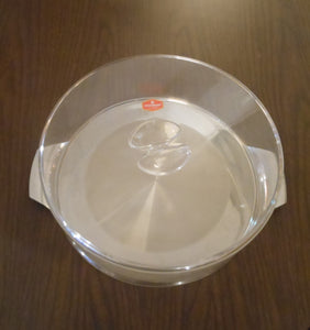 Stainless Cake Plate with Acrylic Cover