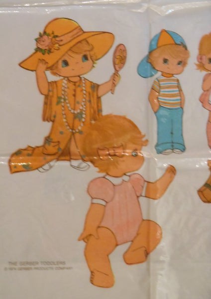 1974 Gerber Toddlers Plastic Shopping Bags