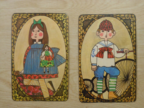 Pair of Giant Faroy Postcards
