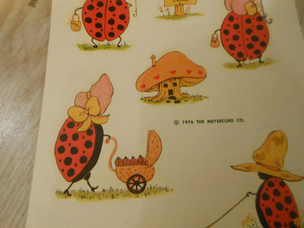 1976 Meyercord Ladybugs Decals