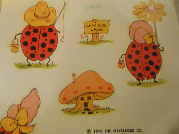 1976 Meyercord Ladybugs Decals