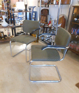 Pair of Breuer for Knoll Cesca Arm Chairs