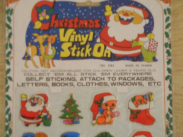 Vintage Christmas Puffy Stickers