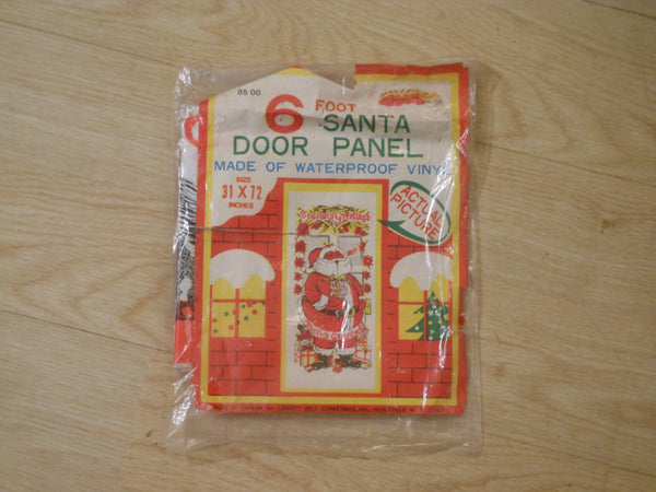 Vintage 6' Santa Door Panel Decoration