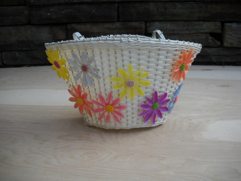 Vintage Flower Bike Basket