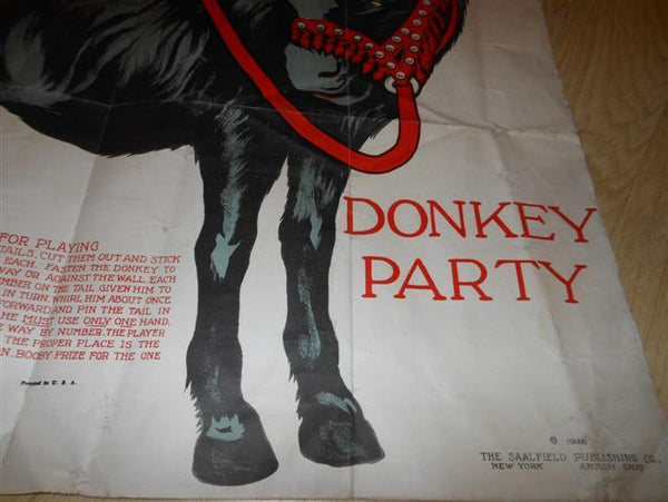 1926 Pin the Tail on the Donkey Game