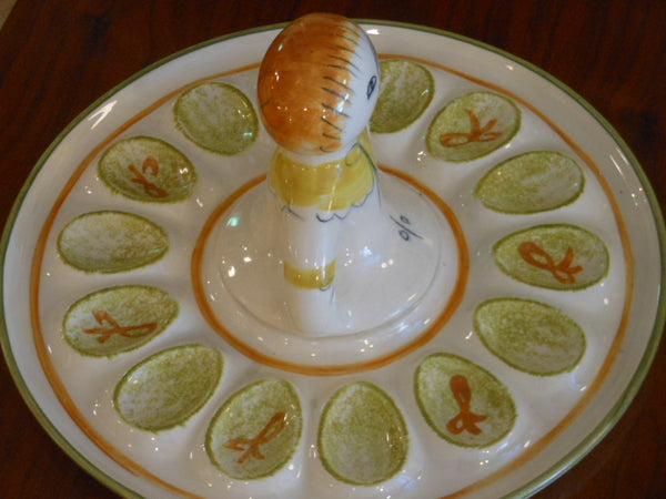 LA Potteries Egg Plate