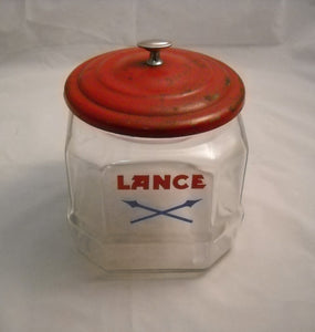 Vintage Glass Lance Jar
