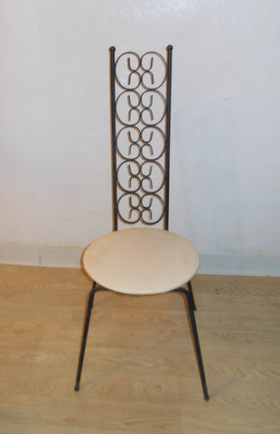 Iron High Back Chair