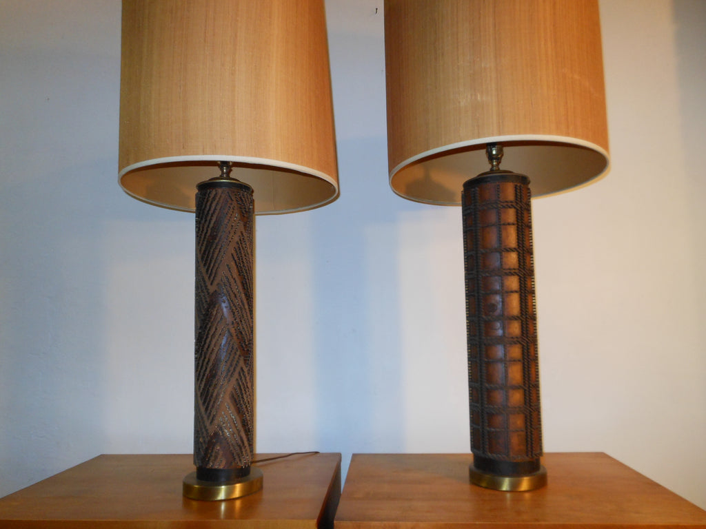 Pair Wallpaper Roller Lamps – Retro on 8th