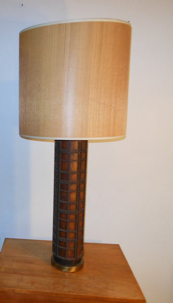 Pair Wallpaper Roller Lamps